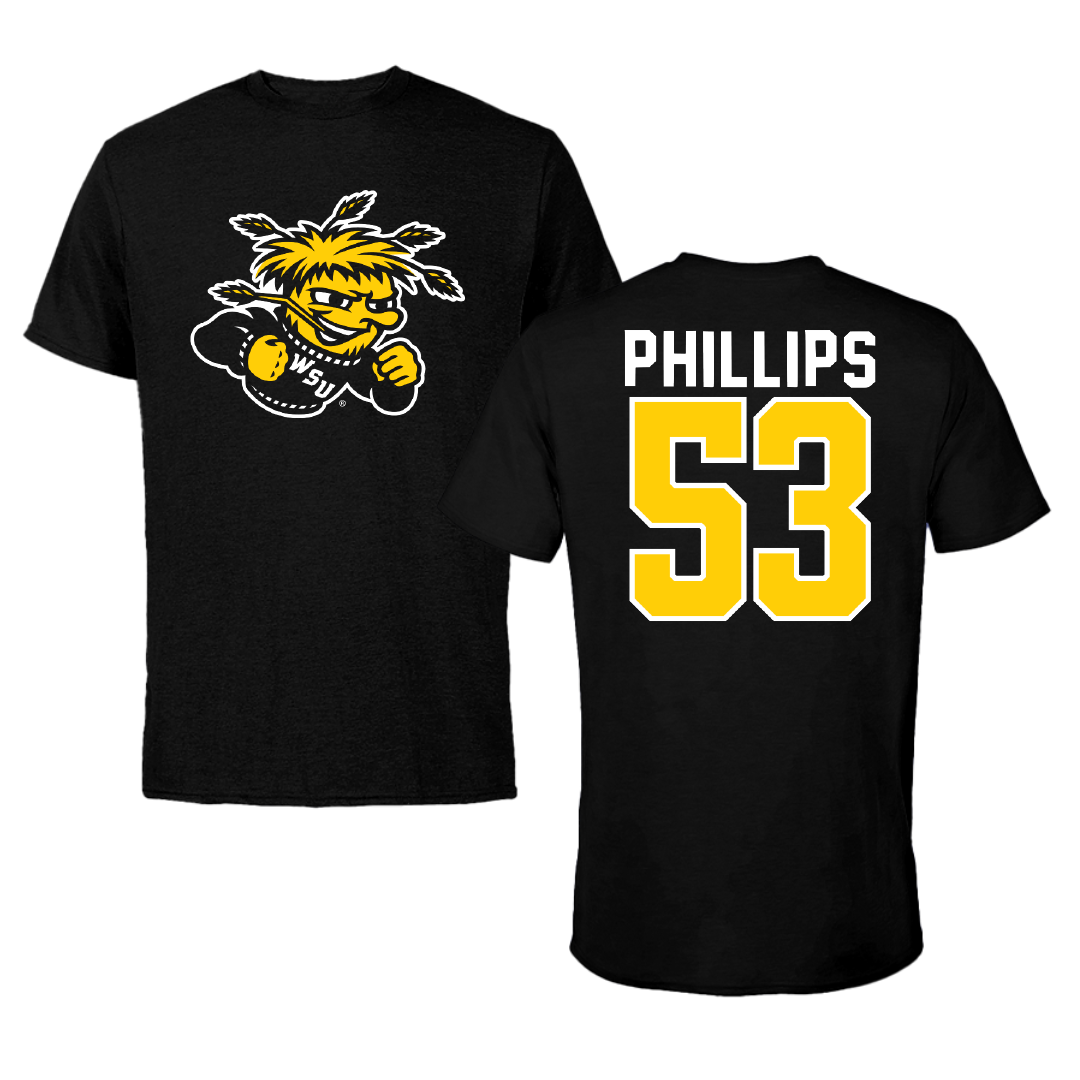 Wichita State University Bowling Black Mascot Performance Tee - #53 Madison Phillips