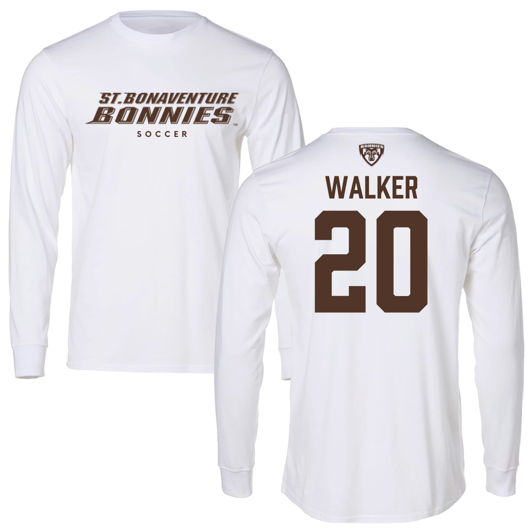 St. Bonaventure University Soccer White Long Sleeve - #20 Hannah Walker