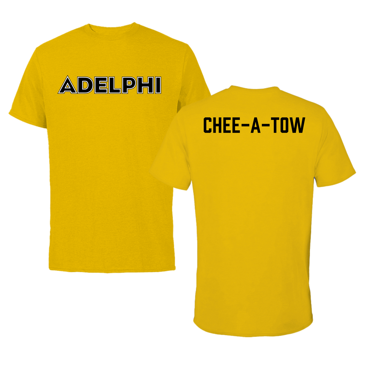 Adelphi University Swimming & Diving Gold Performance Tee - Jake Chee-A-Tow
