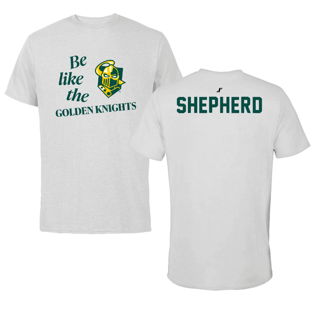 Clarkson University Swimming & Diving Light Gray Be Like Us Tee - Riley Shepherd