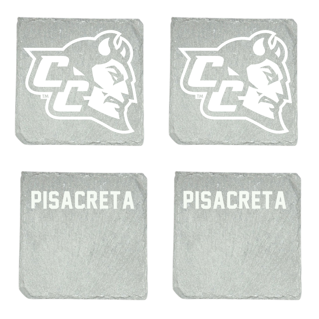 Central Connecticut State University TF and XC Stone Coaster (4 Pack)  - Angelo Pisacreta