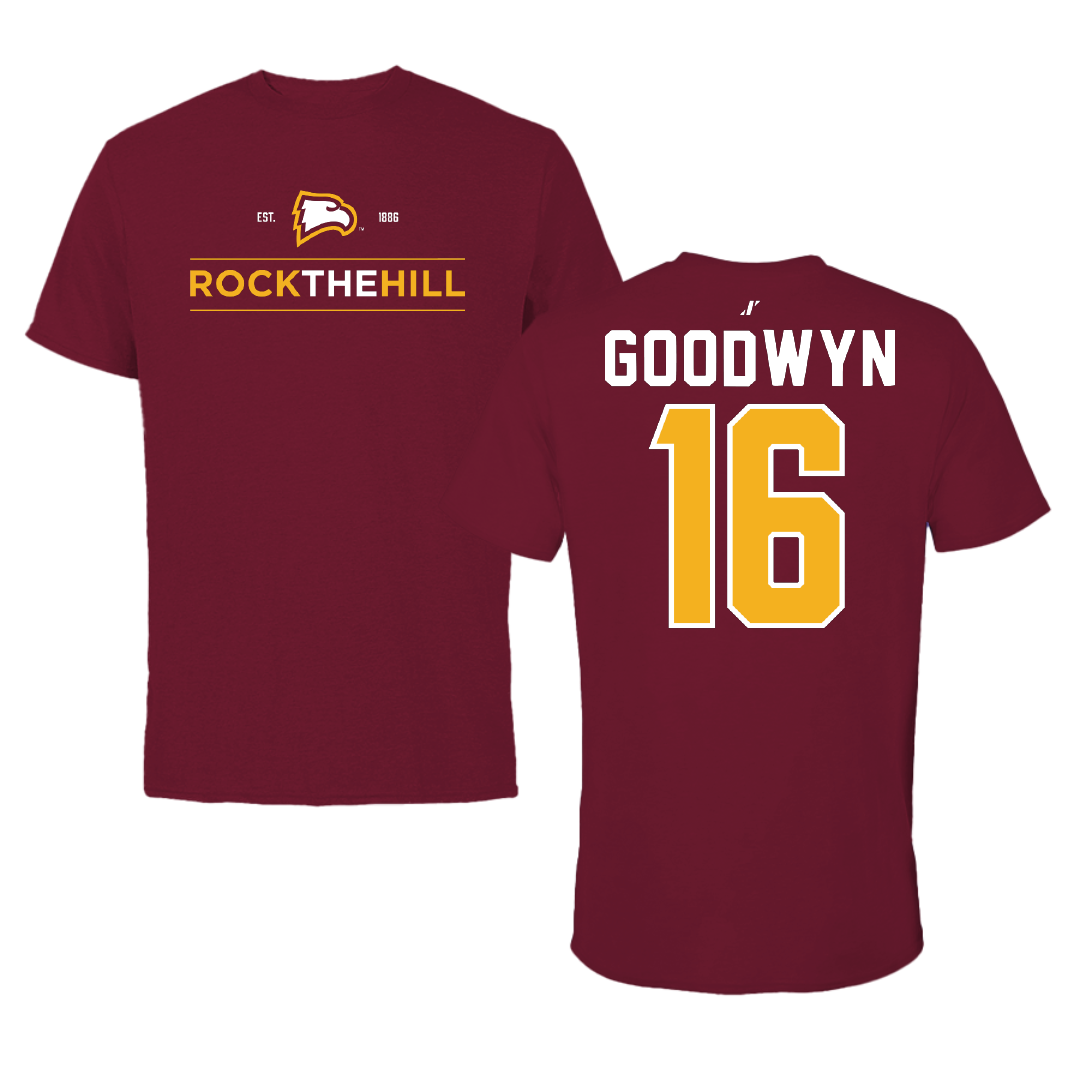Winthrop University Soccer Garnet General Tee - #16 Reagan Goodwyn