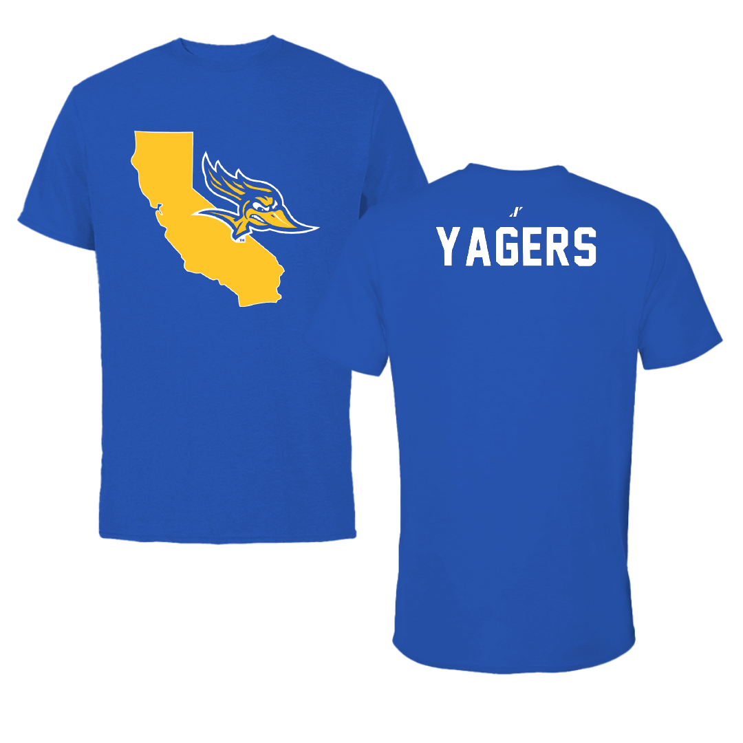 California State University-Bakersfield TF and XC Blue State Performance Tee - Jacob Yagers