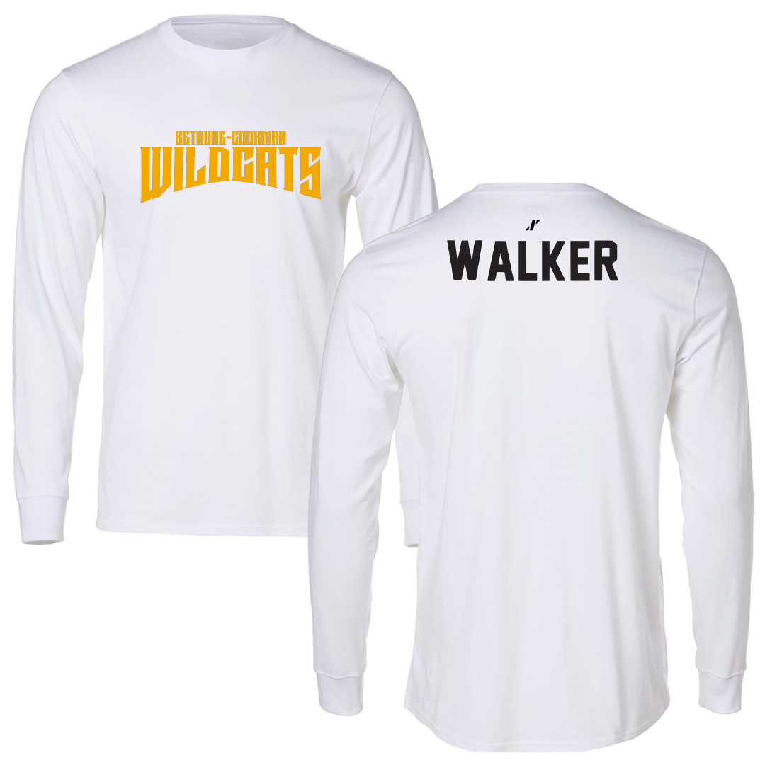 Bethune-Cookman University TF and XC White Classic Long Sleeve - Shanard Walker