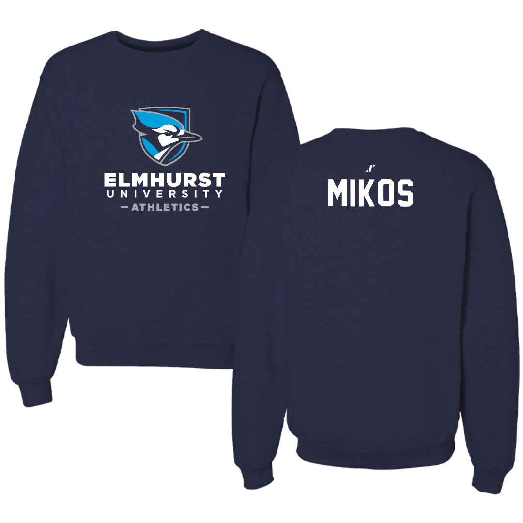 Elmhurst University TF and XC Navy Crewneck - Emily Mikos