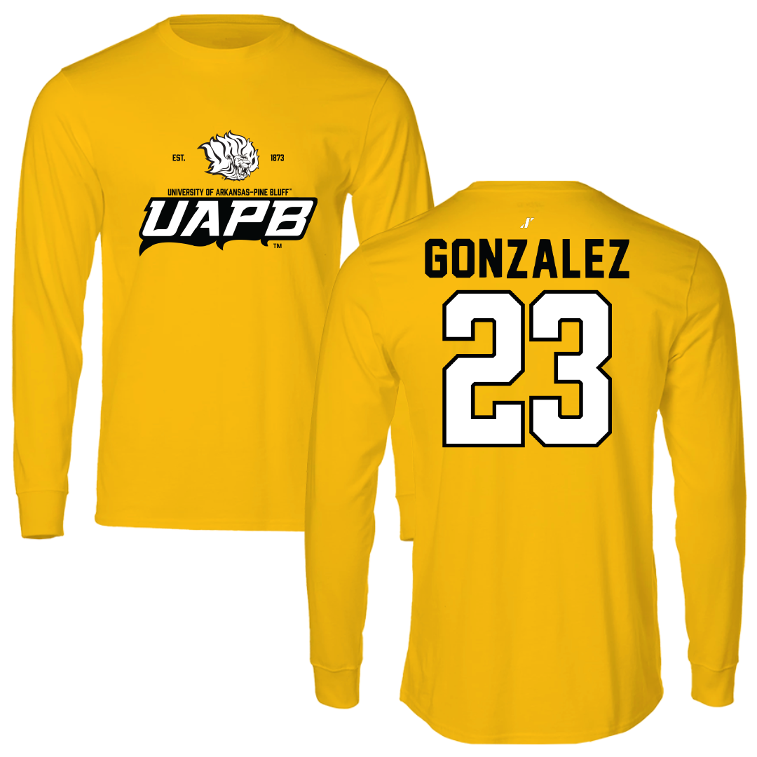 University of Arkansas-Pine Bluff Softball Gold General Long Sleeve - #23 Ariana Gonzalez