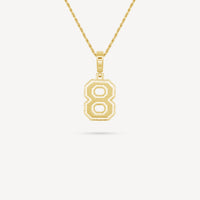 Gold Presidents Pendant and Chain - #8 Drew Canody