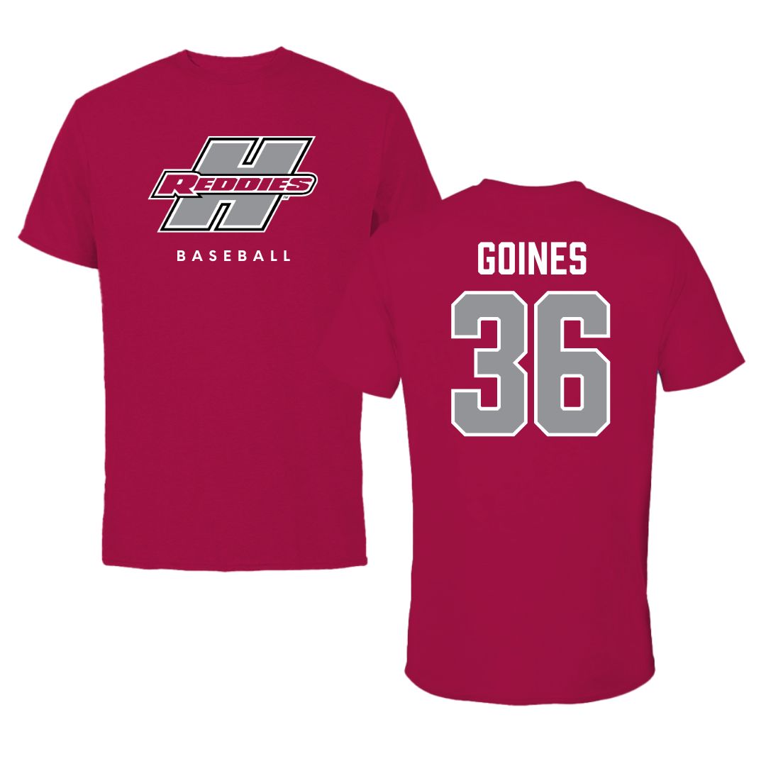 Henderson State University Baseball Cardinal Performance Tee - #36 Dawson Goines