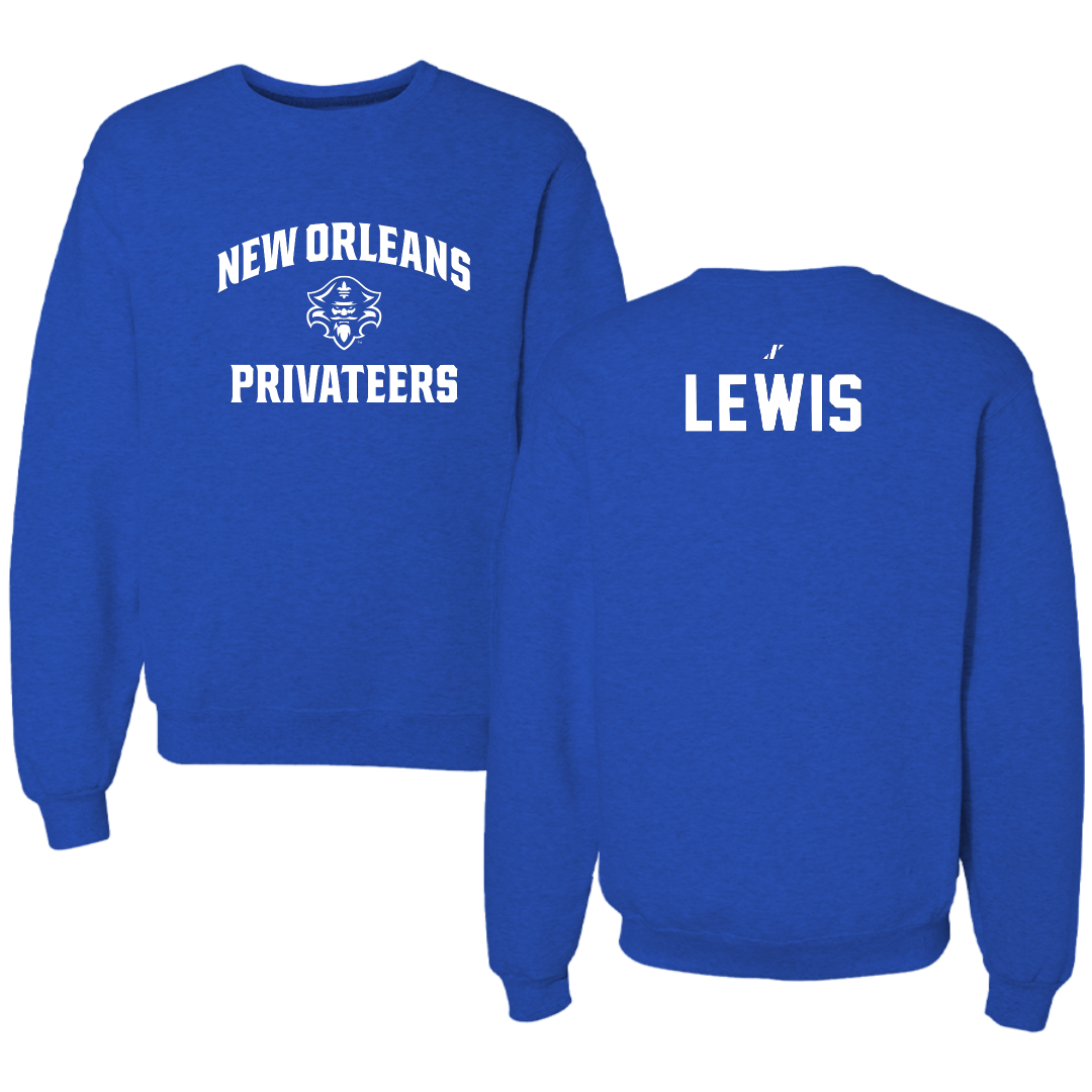 University of New Orleans POM Blue General Crewneck - Caylum Lewis