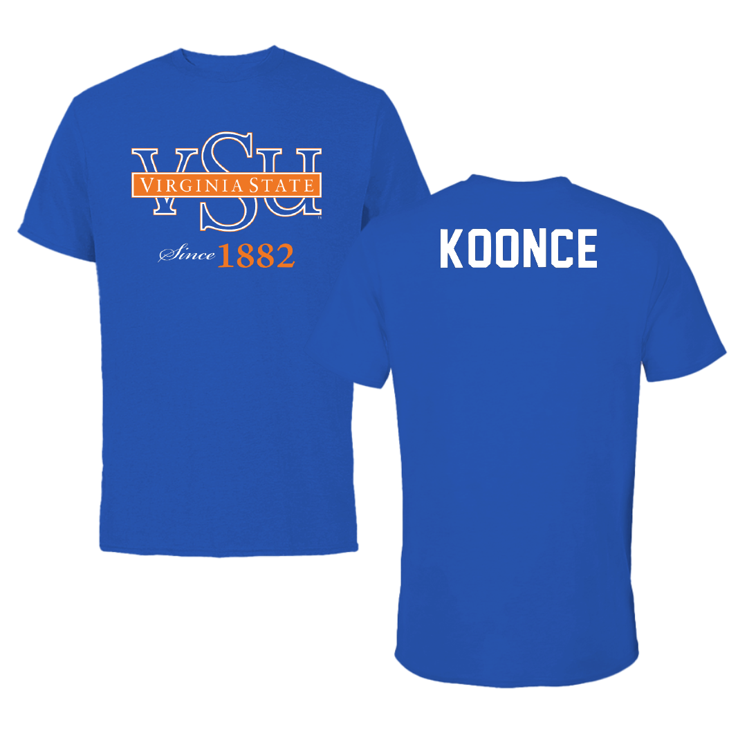 Virginia State University TF and XC Blue Performance Tee - Alijzah Koonce