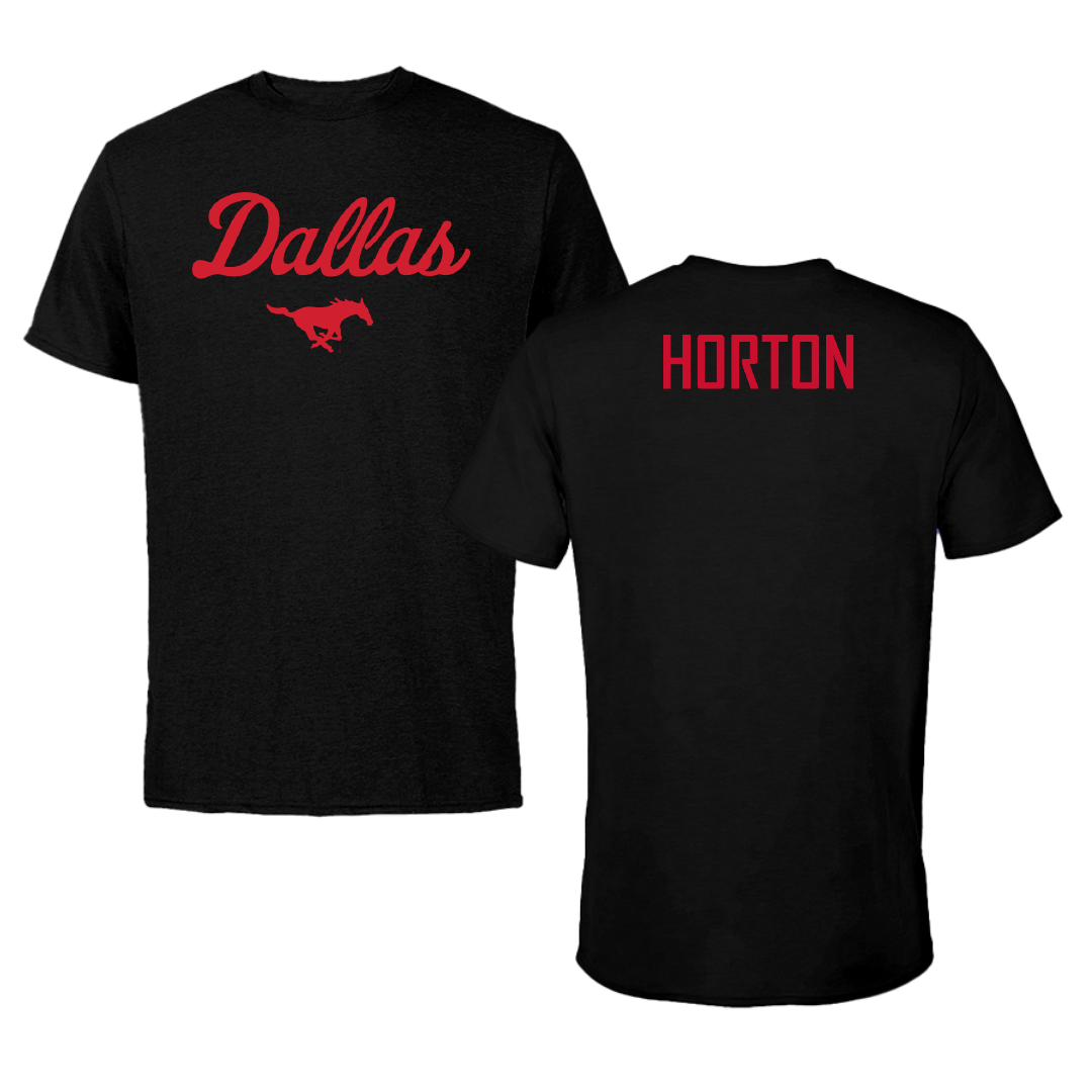 Southern Methodist University POM Black Dallas Tee - Alana Horton