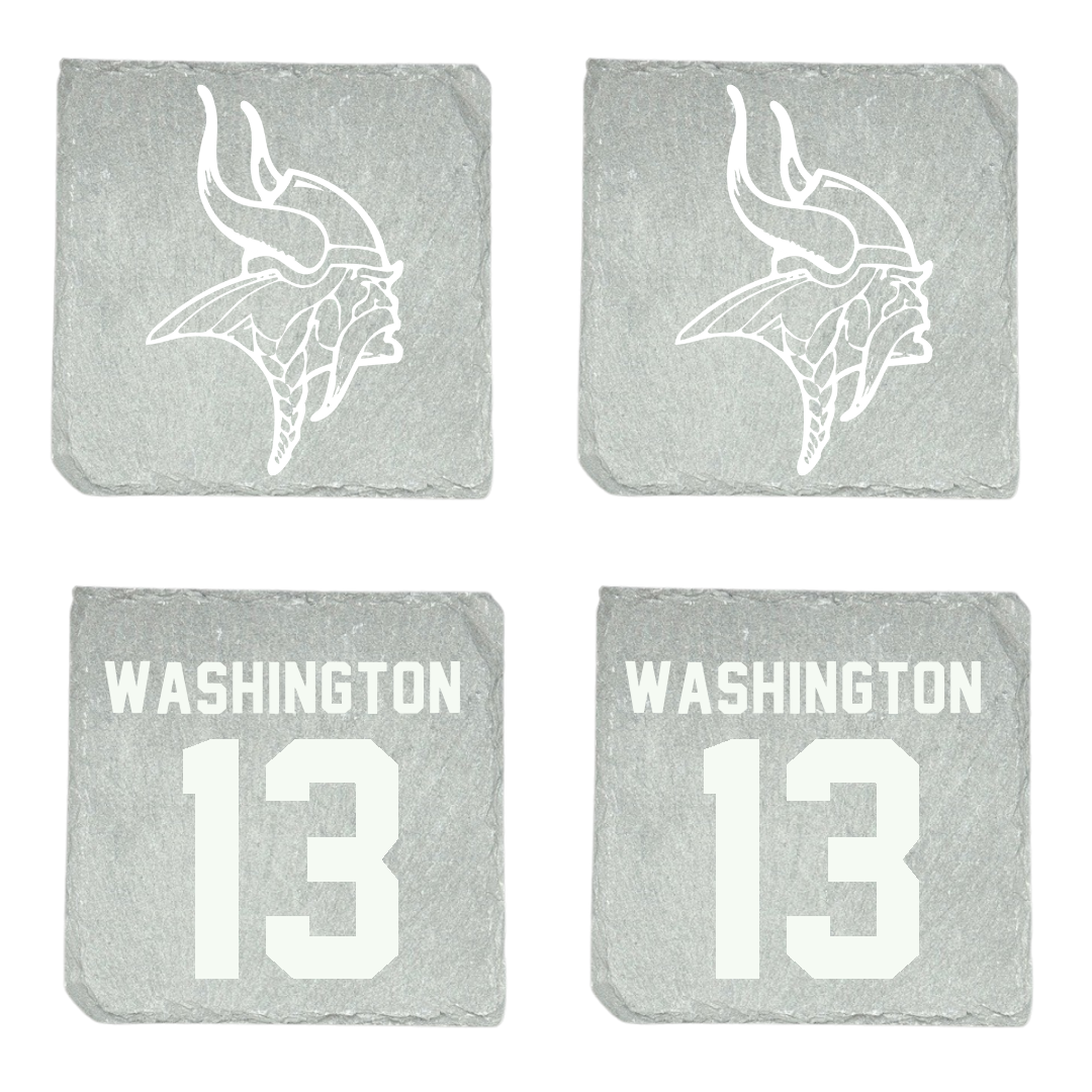 Valley City State University Basketball Stone Coaster (4 Pack)  - #13 Jerome Washington