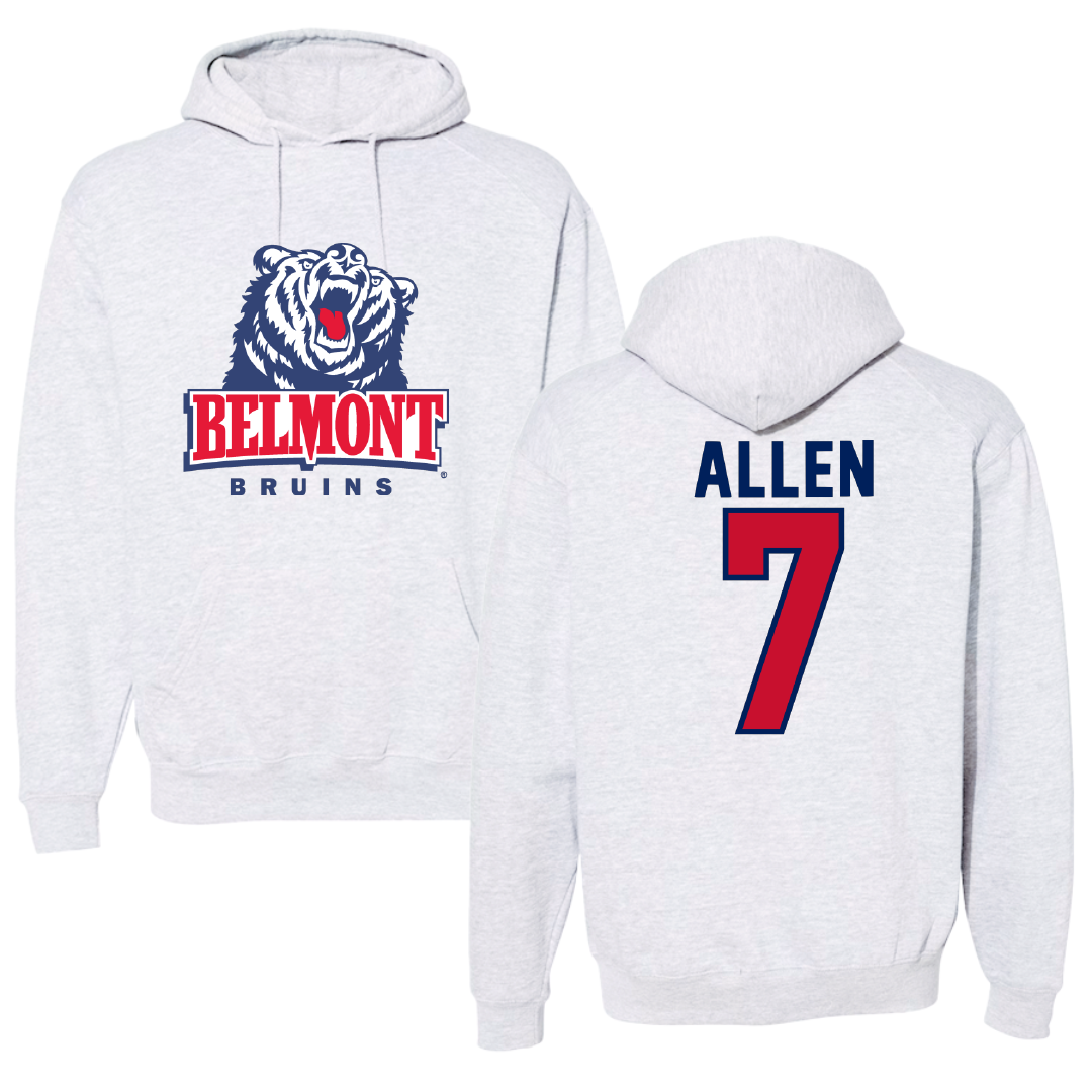 Belmont University Baseball Gray Hoodie - #7 Ty Allen