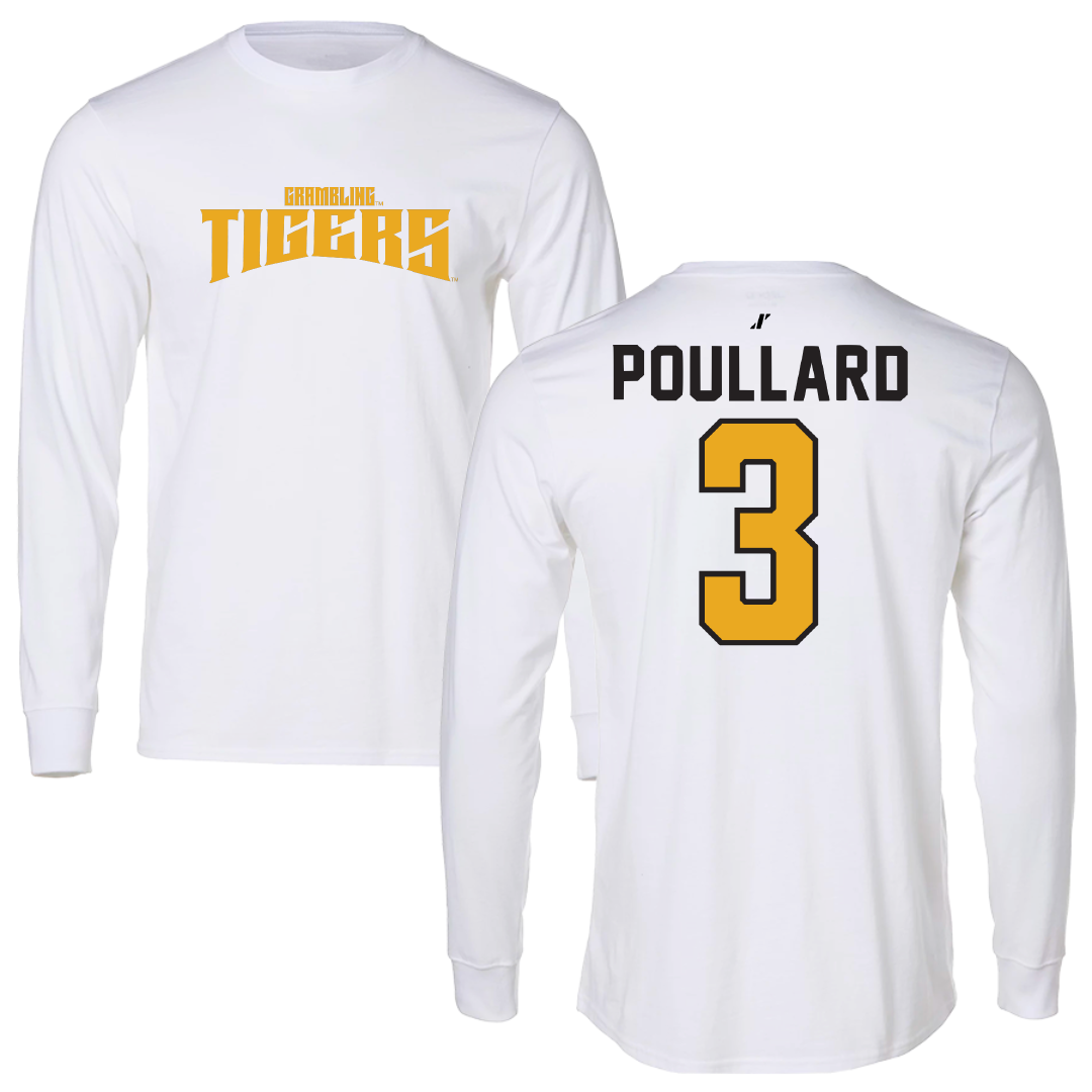 Grambling State University Softball White Classic Long Sleeve - #3 Brooklynn Poullard