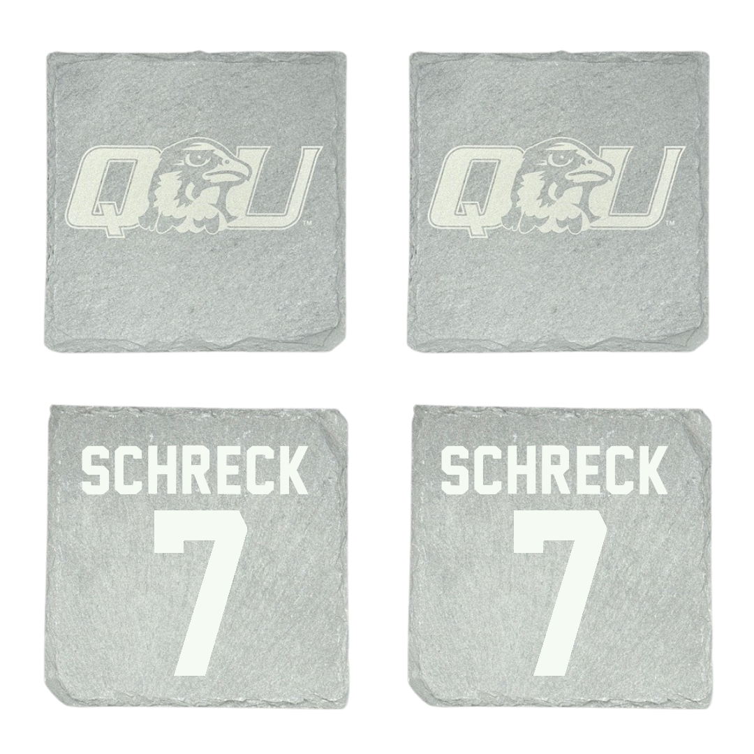 Quincy University STUNT Stone Coaster (4 Pack)  - #7 Keria Schreck