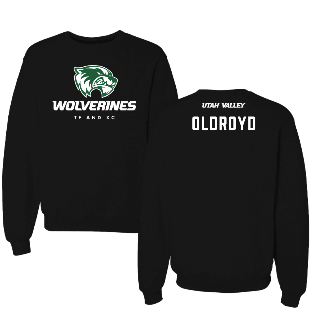 Utah Valley University TF and XC Black Mascot Crewneck - Kelsi Oldroyd