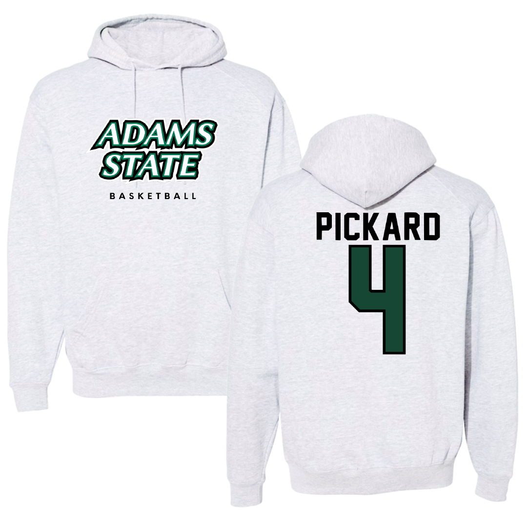 Adams State University Basketball Gray Block Hoodie - #4 Mykaila Pickard