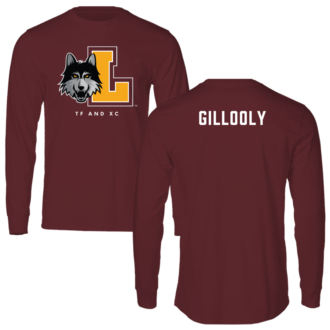 Loyola University-Chicago TF and XC Maroon Mascot Performance Long Sleeve - Ali Gillooly