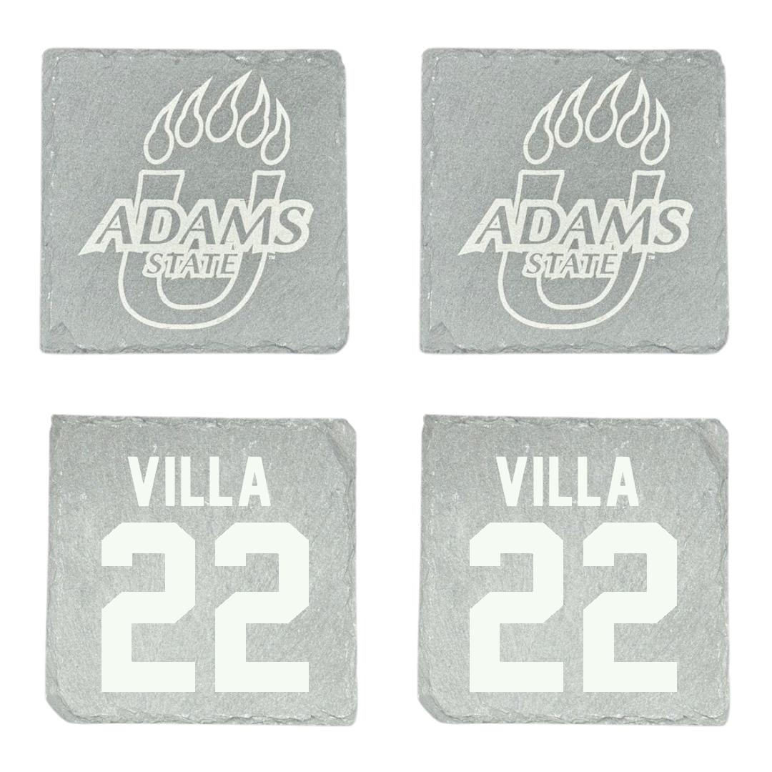 Adams State University Baseball Stone Coaster (4 Pack)  - #22 Eric Villa