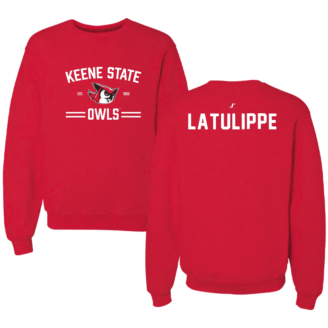 Keene State College TF and XC Red General Crewneck - Caden Latulippe