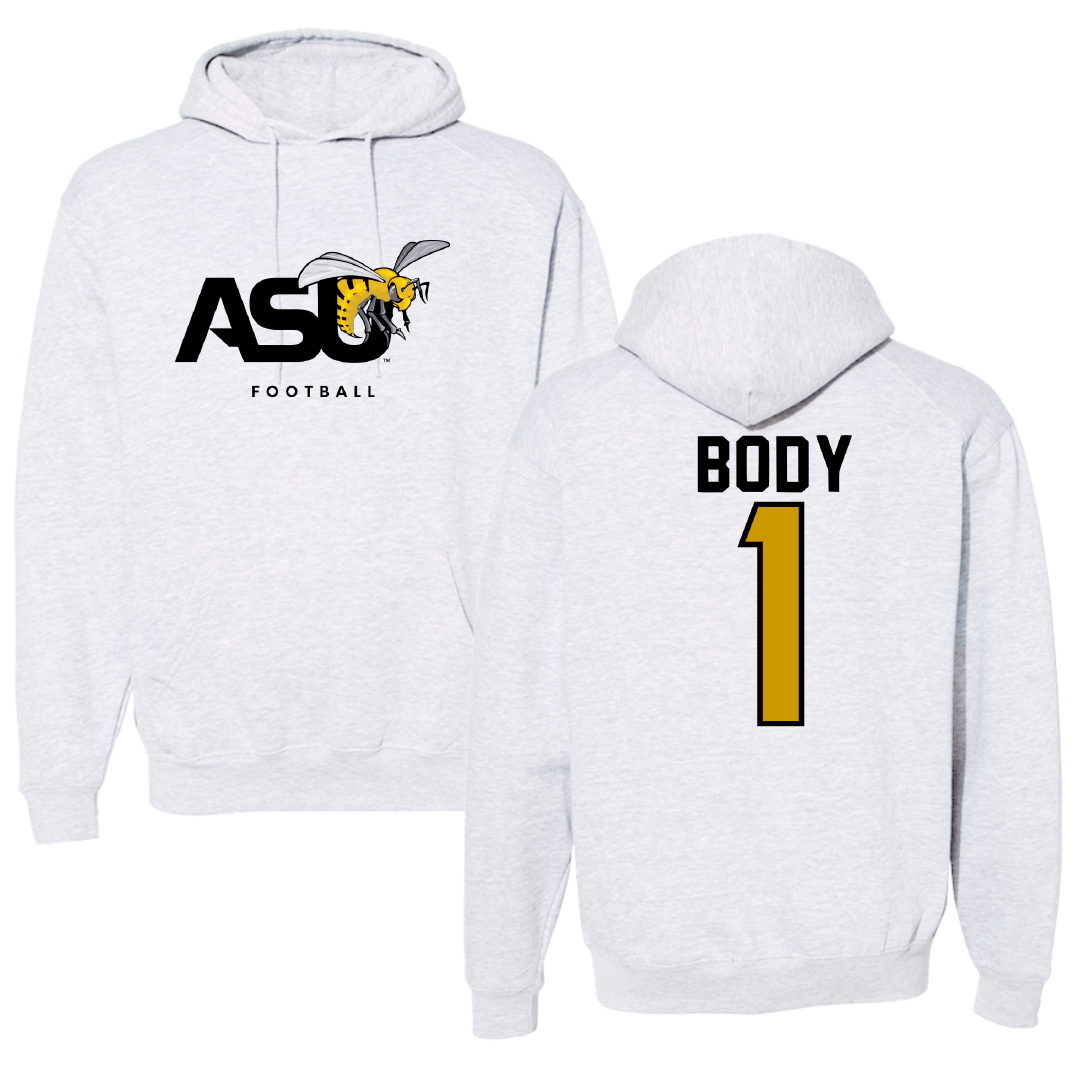 Alabama State University Football Gray Hoodie - #1 Andrew Body