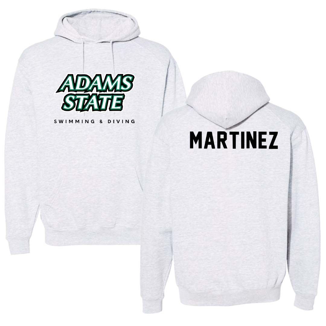 Adams State University Swimming & Diving Gray Block Hoodie - Ryley Martinez