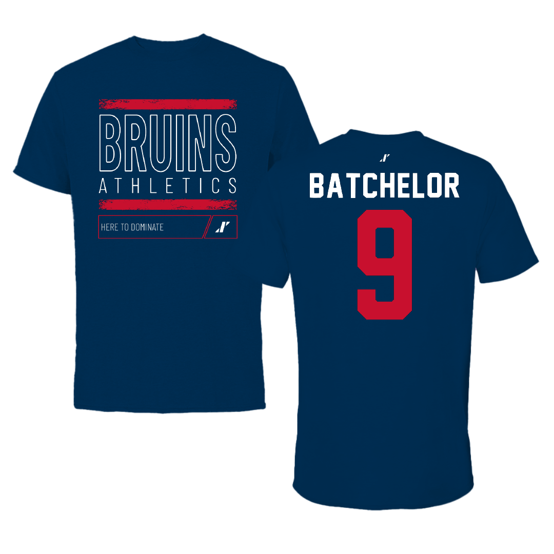 Belmont University Baseball Navy Dominate Performance Tee - #9 Cade Batchelor