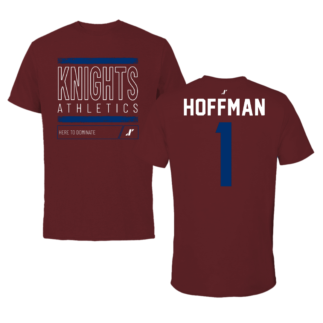 Fairleigh Dickinson University-Metropolitan Campus Volleyball Maroon Dominate Tee - #1 Grady Hoffman