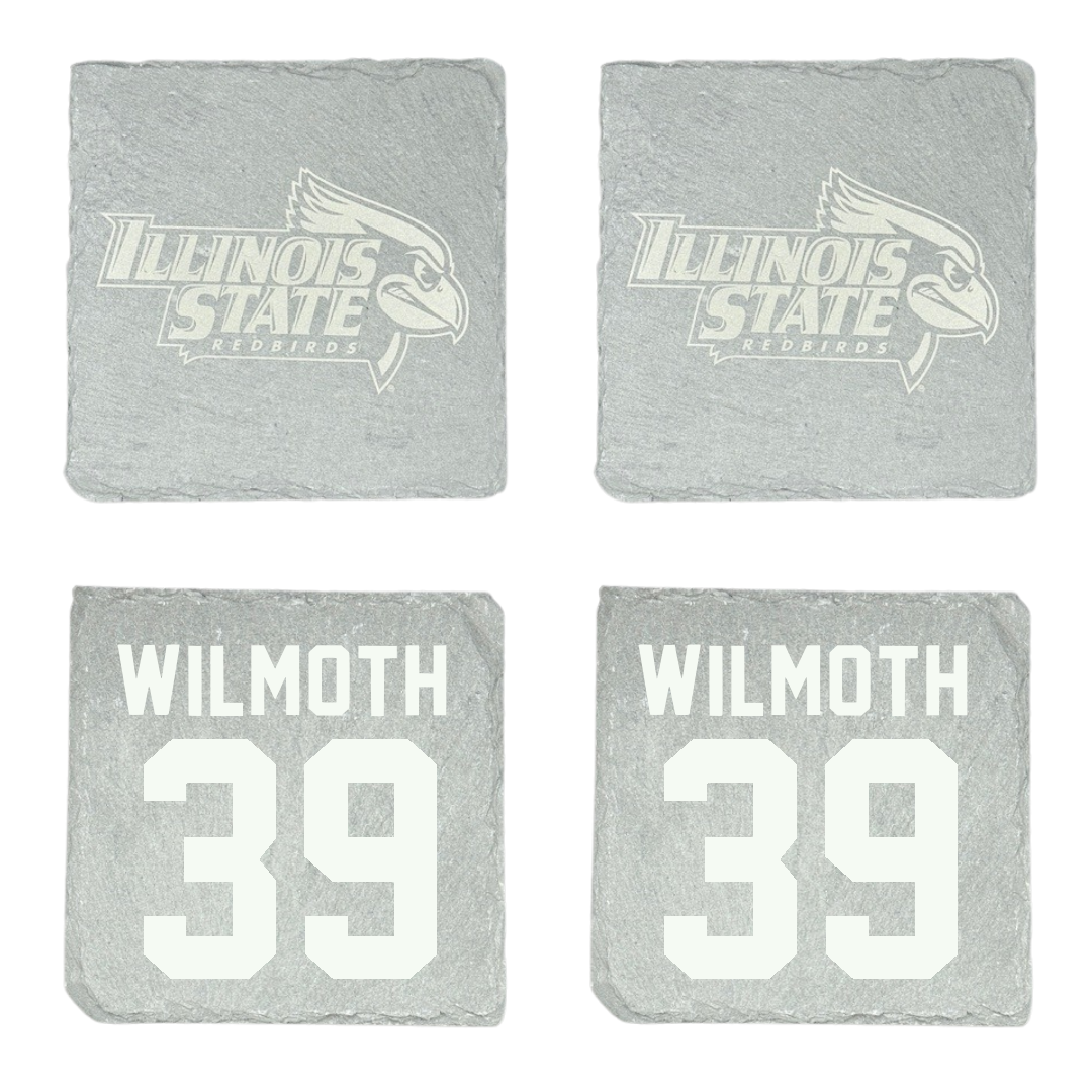 Illinois State University Baseball Stone Coaster (4 Pack)  - #39 Joey Wilmoth