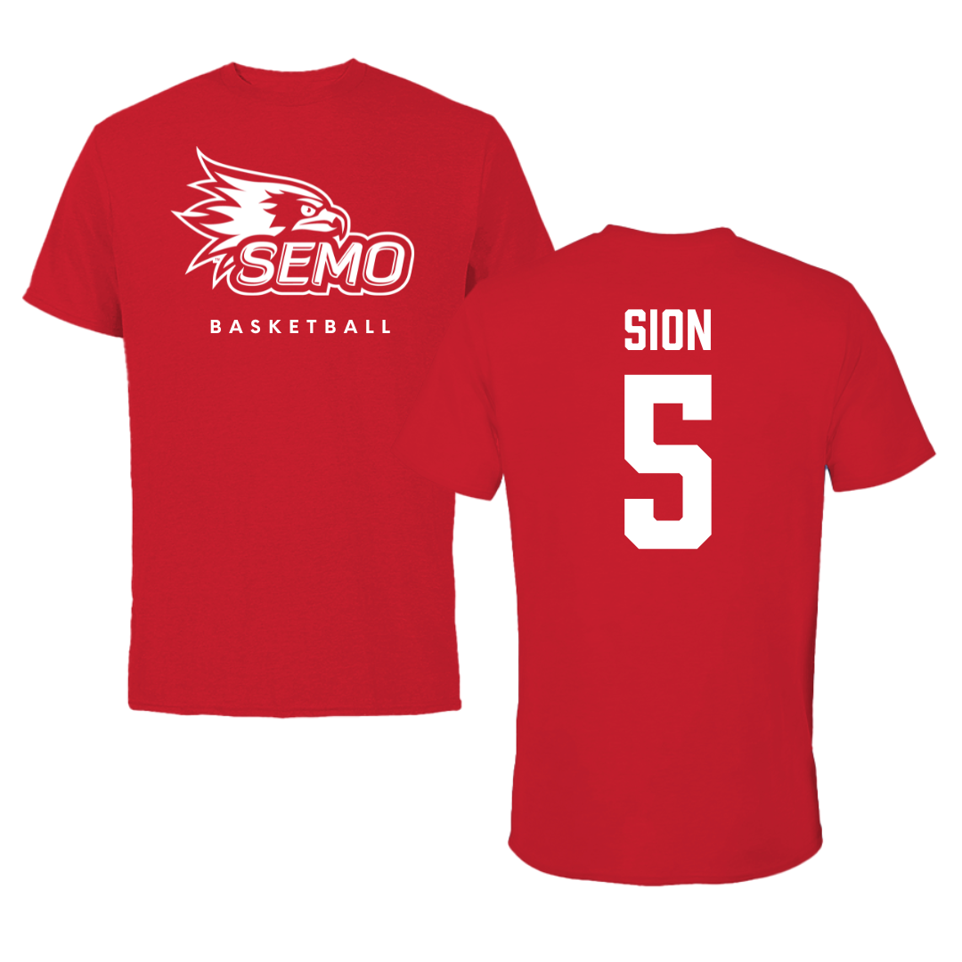 Southeast Missouri State University Basketball Red Performance Tee - #5 Julia Sion