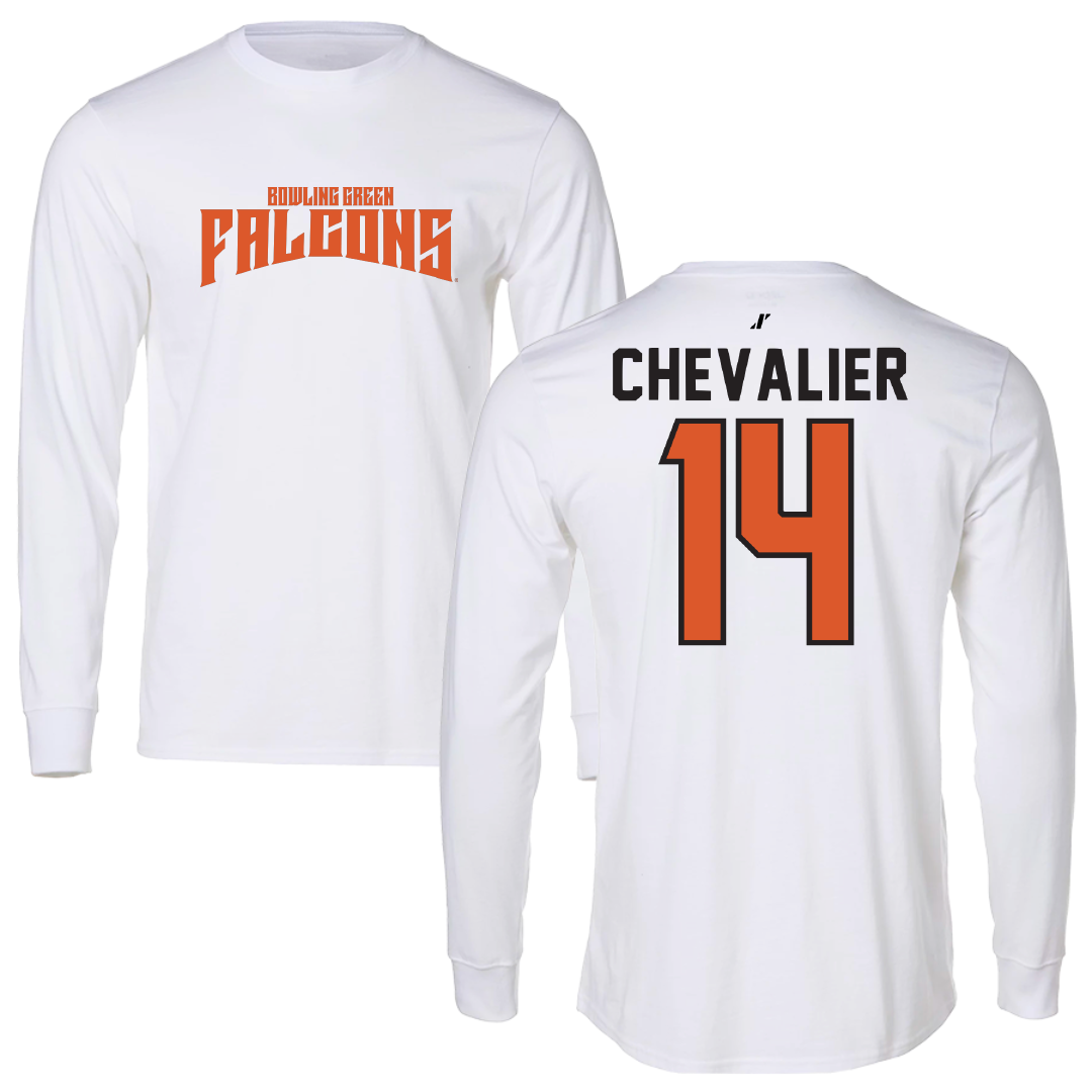 Bowling Green State University Softball White Classic Long Sleeve - #14 Ashley Chevalier