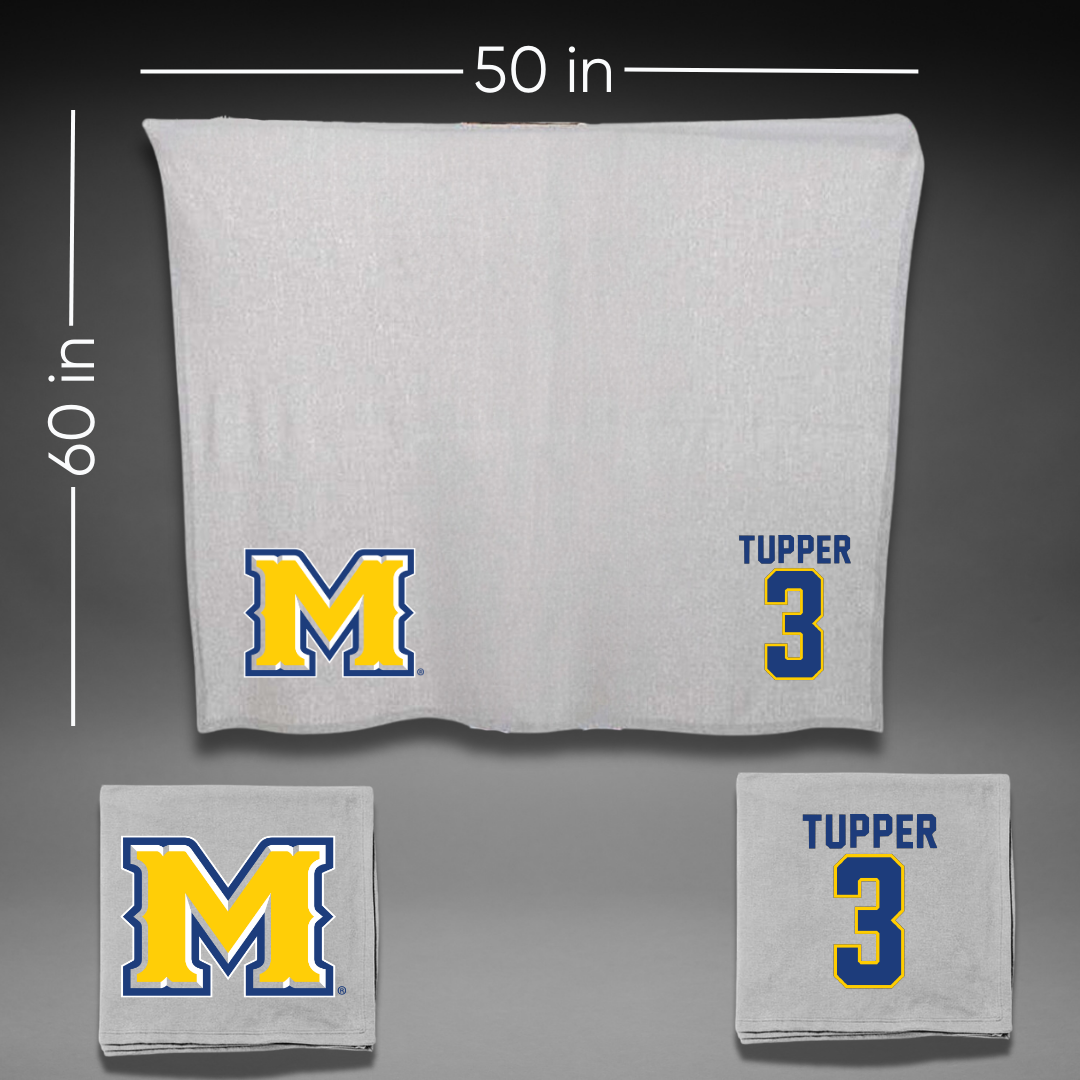 McNeese State University Beach Volleyball Gray Blanket - #3 Harlee Tupper