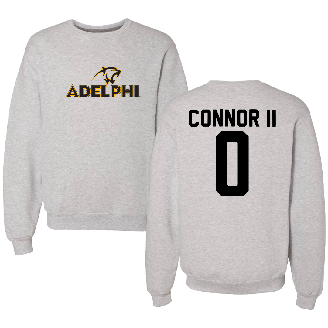 Adelphi University Basketball Gray Crewneck - #0 Al-Fatir Connor II