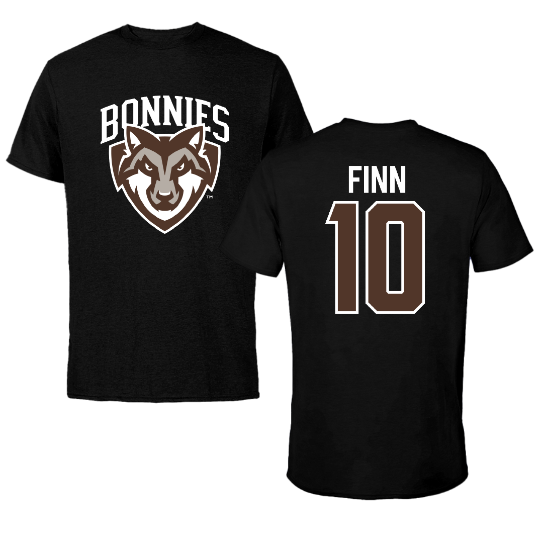 St. Bonaventure University Baseball Black Performance Tee - #10 Bobby Finn