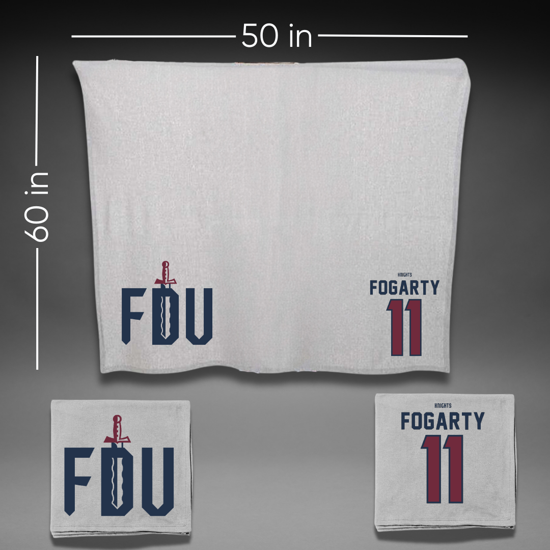 Fairleigh Dickinson University-Metropolitan Campus Bowling Gray Blanket - #11 Emily Fogarty