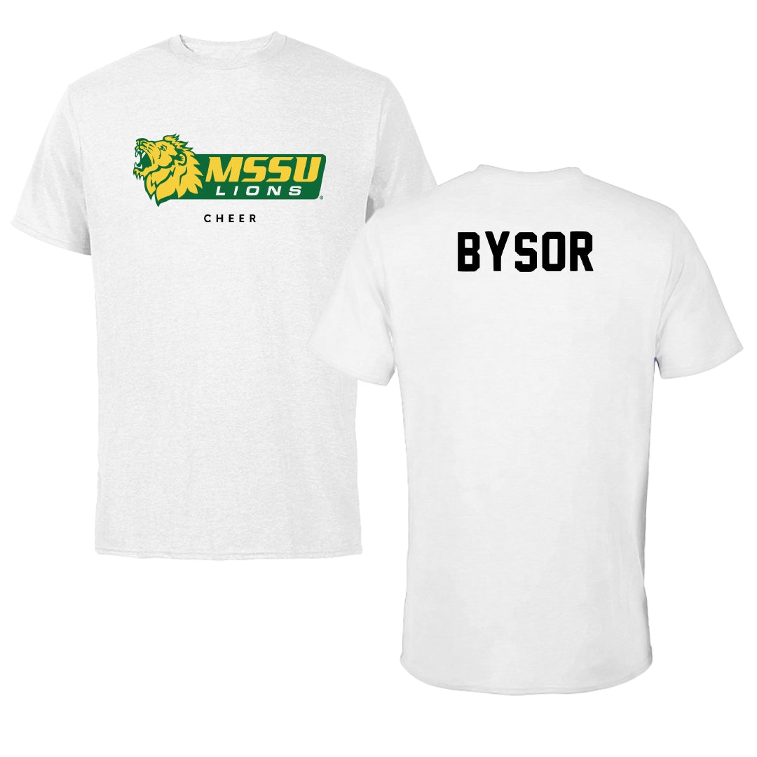 Missouri Southern State University Cheer White Performance Tee - Emily Bysor