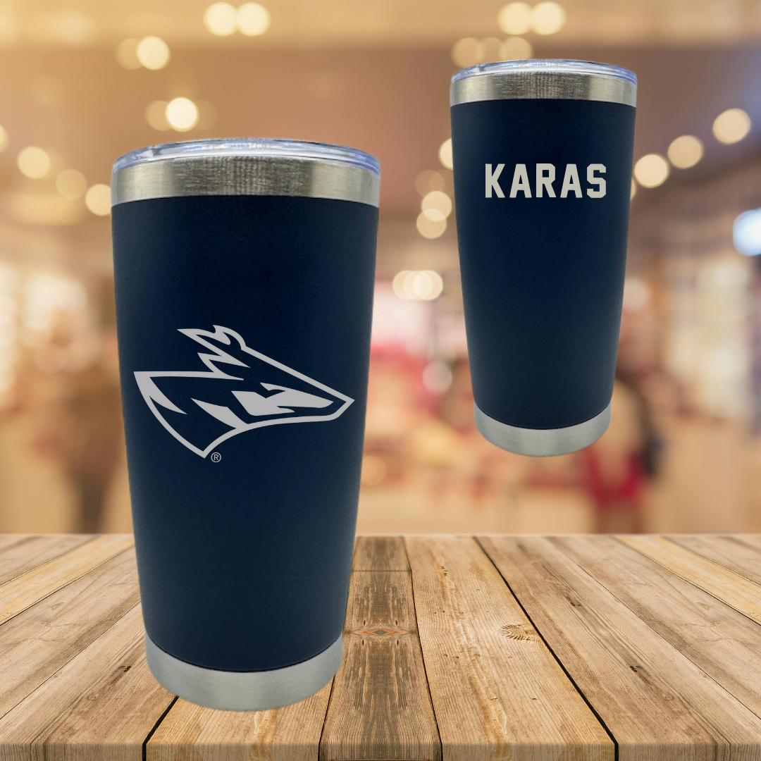 University of Nebraska at Kearney TF and XC Navy Stainless Steel Tumbler - Quin Karas