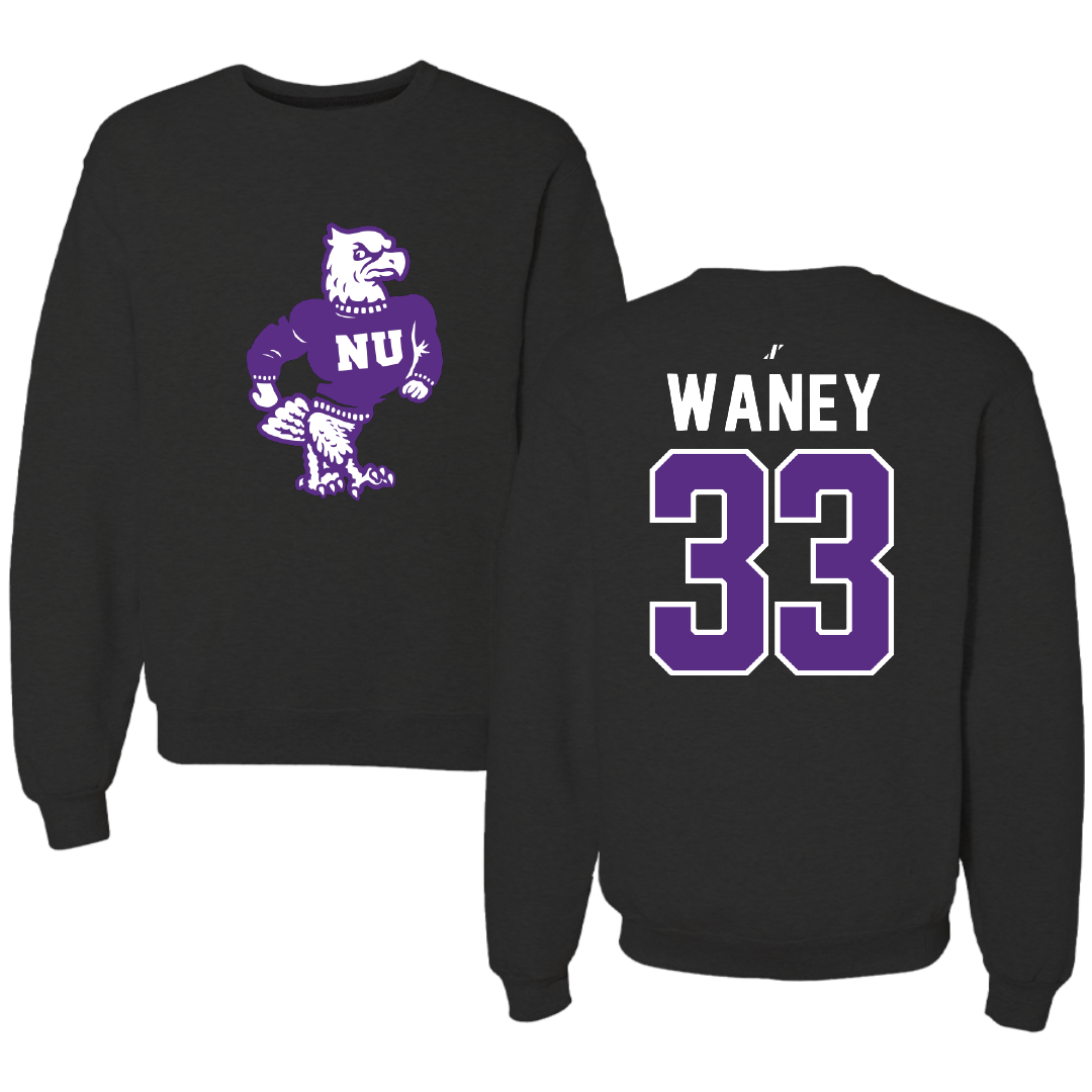 Niagara University Soccer Black Crewneck - #33 Sophia Waney