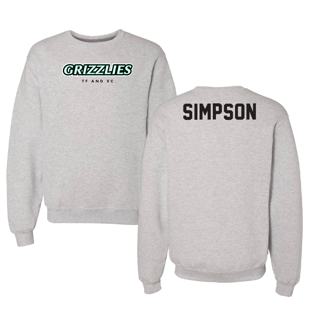 Adams State University TF and XC Gray Grizzlies Crewneck - Keirryse Simpson