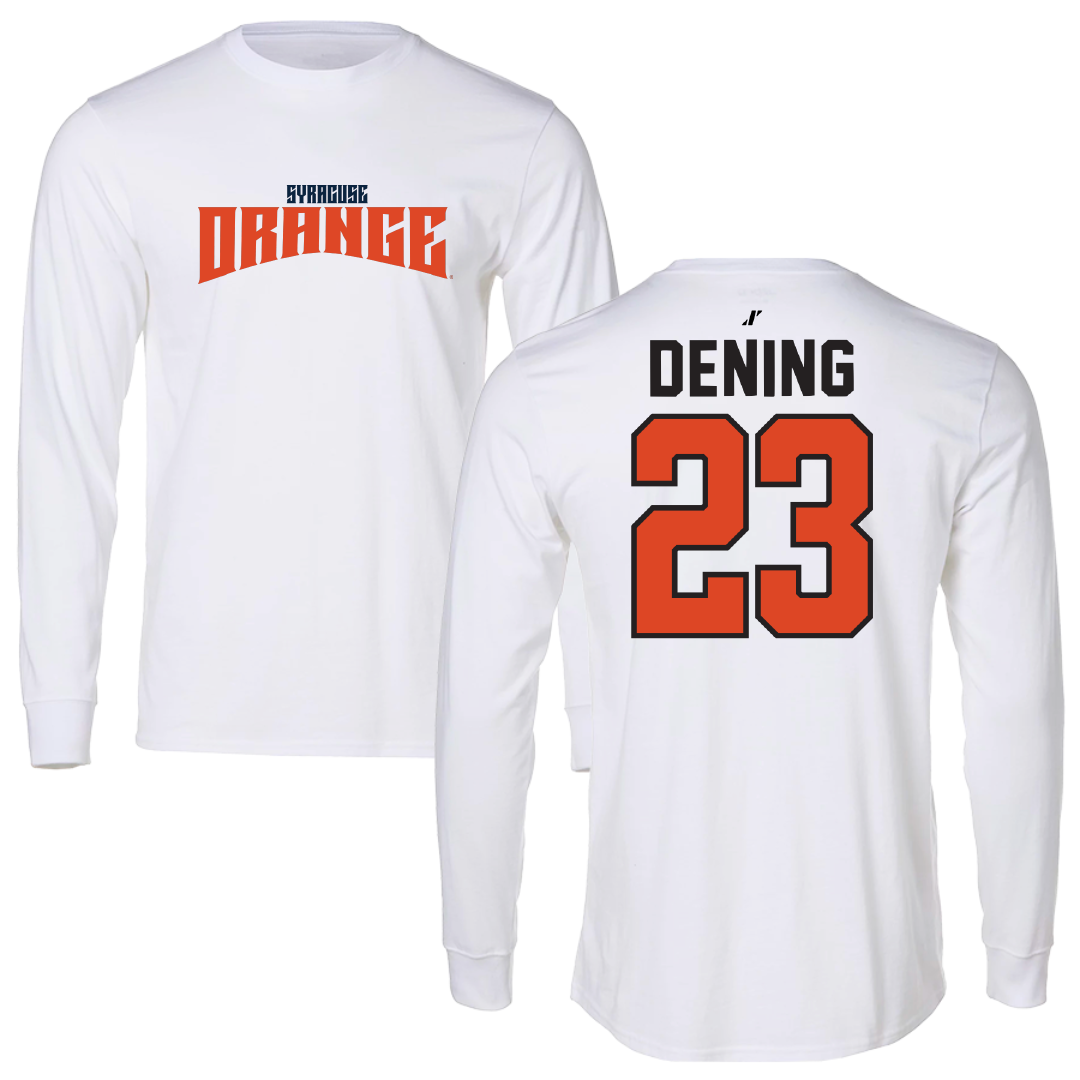Syracuse University Soccer White Classic Long Sleeve - #23 Julia Dening