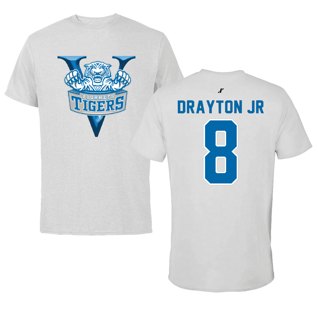 Voorhees University Baseball Light Gray Tee - #8 Daren Drayton jr