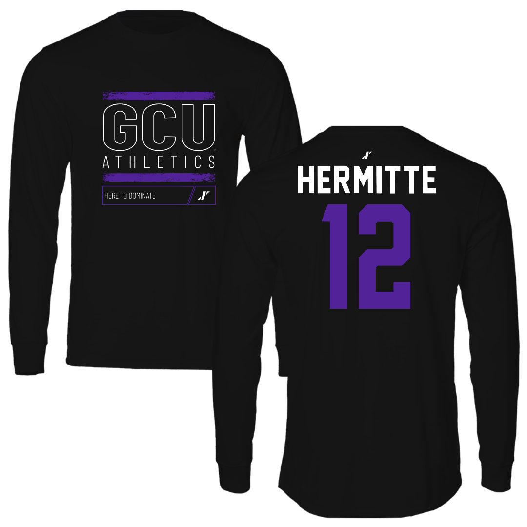 Grand Canyon University Soccer Black Dominate Long Sleeve - #12 Alan Hermitte