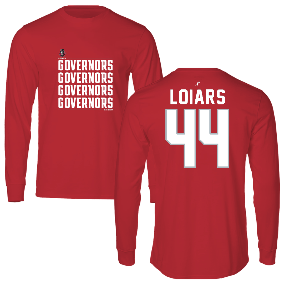 Austin Peay State University Beach Volleyball Red General Long Sleeve - #44 Emma Loiars