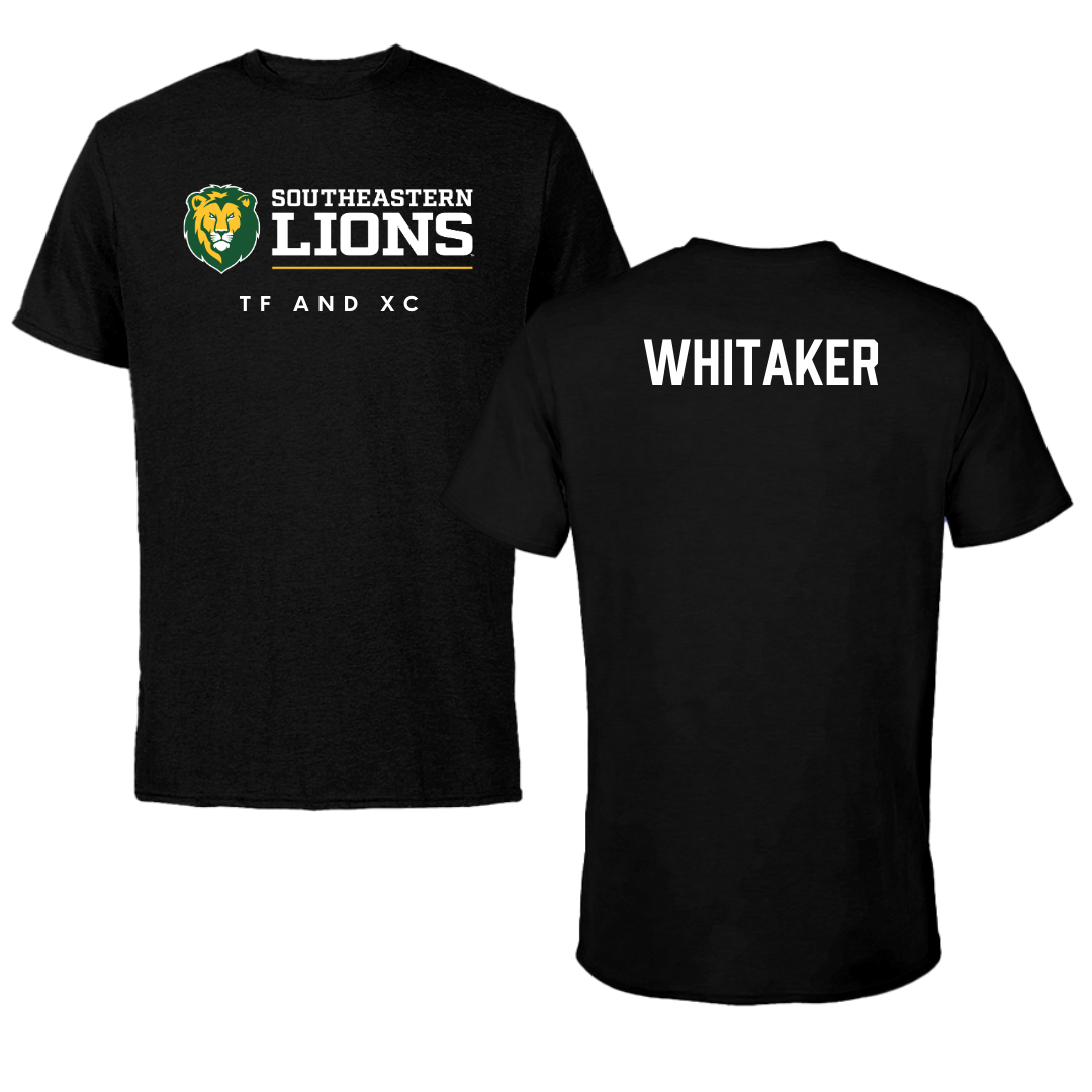Southeastern Louisiana University TF and XC Black Performance Tee - Josiah Whitaker