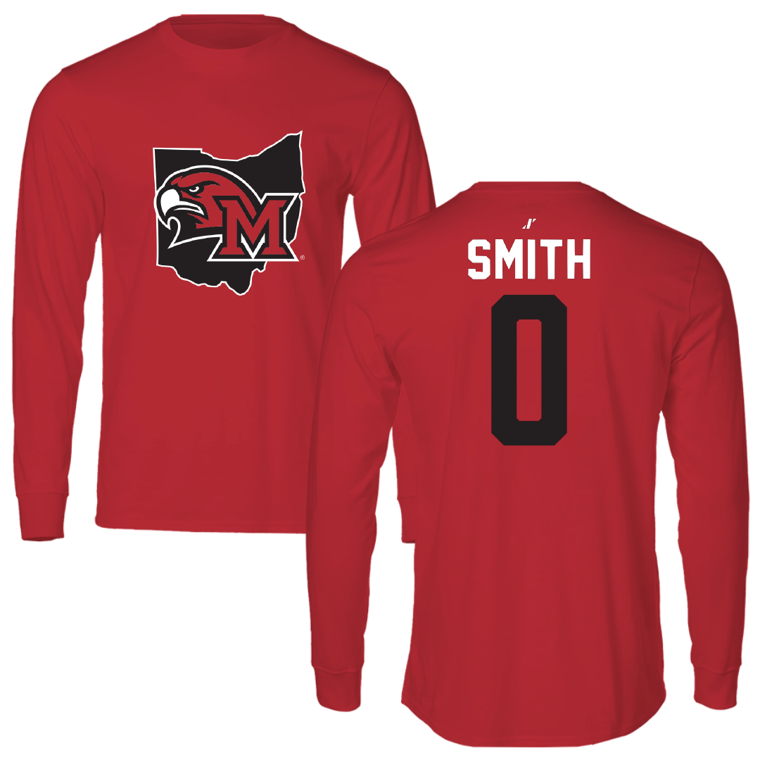 Miami University (Ohio) Soccer Red State Long Sleeve - #0 Ella Smith