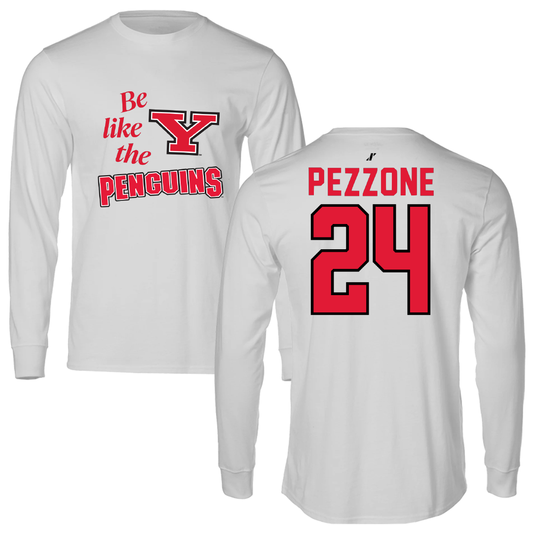 Youngstown State University Baseball Light Gray Be Like Us Long Sleeve - #24 Olindo Pezzone