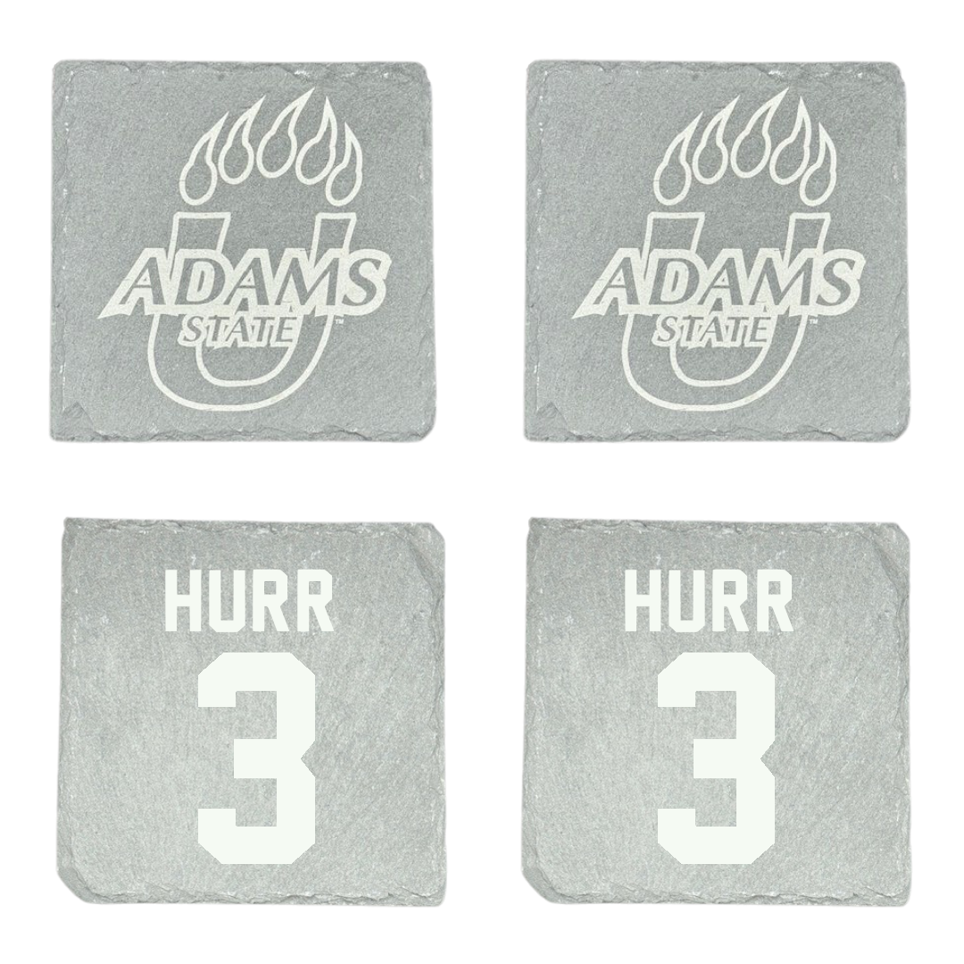 Adams State University Basketball Stone Coaster (4 Pack)  - #3 Alex Hurr