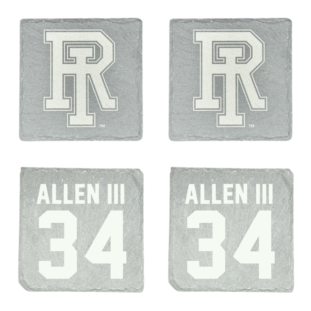 University of Rhode Island Basketball Stone Coaster (4 Pack)  - #34 Ray Allen III