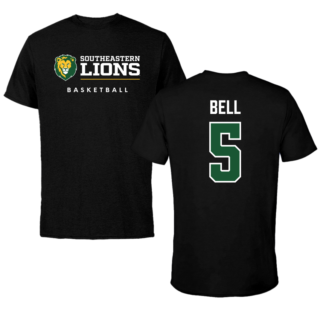 Southeastern Louisiana University Basketball Black Performance Tee - #5 Taylor Bell