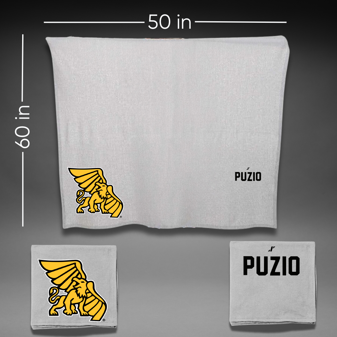 Missouri Western State University Golf Gray Blanket - Coby Puzio